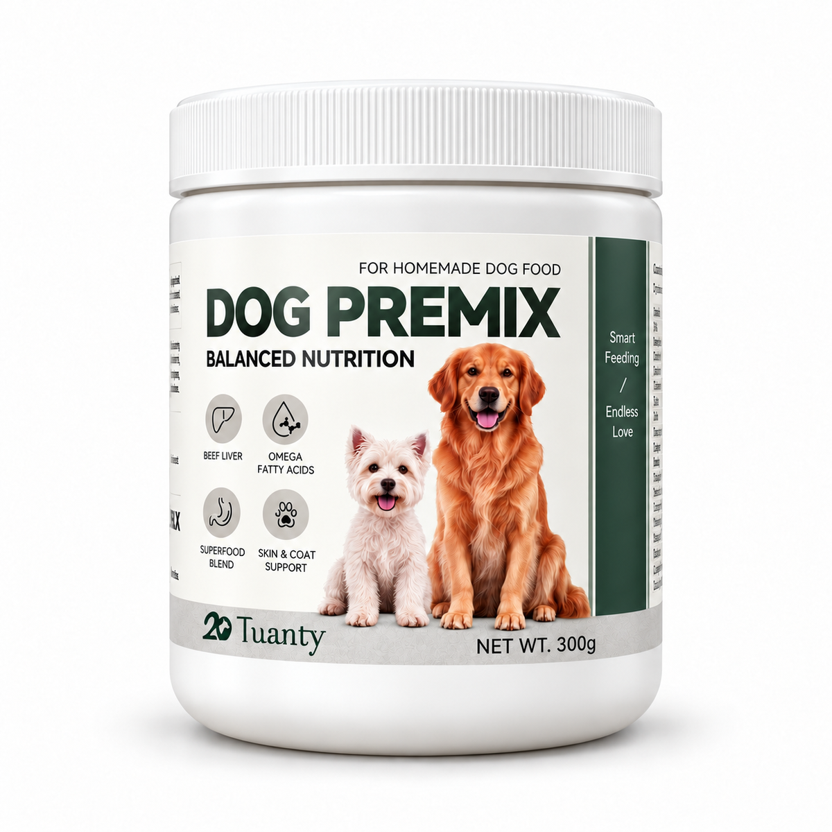 Tuanty Dog Premix 300g front packaging